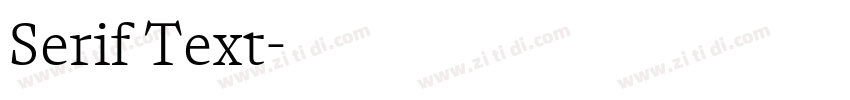 Serif Text字体转换